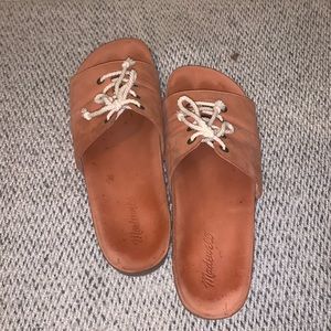 Madewell Spiced Rose Soft Footbed Sandal Slip Ons